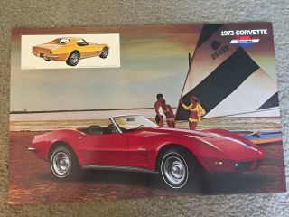 1973 Chevrolet " Corvette " Car Dealer Sales Brochure