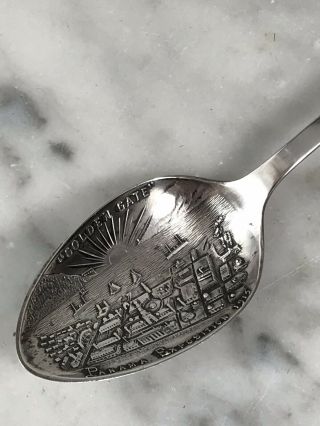Antique Sterling Silver Panama Exposition 1915 San Francisco Ca Souvenir Spoon 3