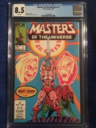 Motu Masters Of The Universe 1 Cgc 8.  5 Vf,  1986 Marvel/star Skeletor He - Man
