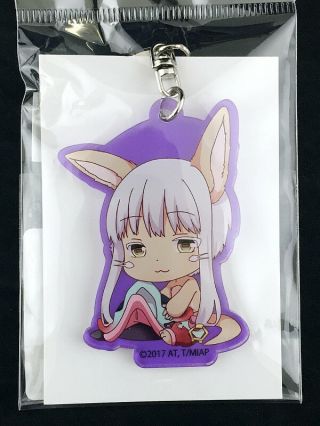 Made In Abyss Nanachi Acrylic Key Holder Ring Purple Official Bell House