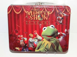 2003 Muppet Show 25 Years Anniversary Collectible Tin Litho Lunch Box Kermit