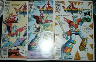 Voltron Defender Of The Universe 1 - 2 - 3 Modern Comics 1985 Full Set