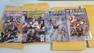Wolverine & Captain America: 1st Blood 1,  2,  3 & 4 Complete Set