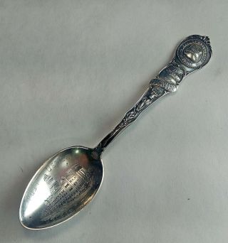 Antique Sterling Silver Souvenir Spoon,  Kansas City,  Mo.  Mechanics Silver Co.
