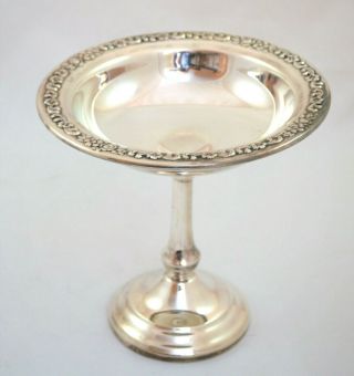 Vintage Silverplated Pedestal Compote Candy Dish