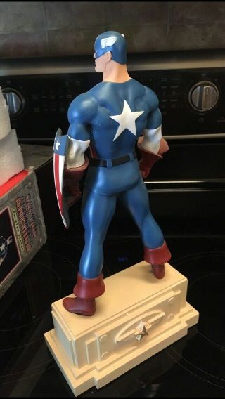 MARVEL CAPTAIN AMERICA PAINTED STATUE BY RANDY BOWEN,  LIMITED 293 OF 2000 Low 5