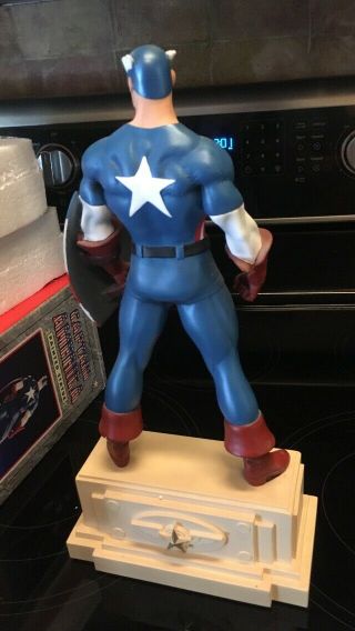 MARVEL CAPTAIN AMERICA PAINTED STATUE BY RANDY BOWEN,  LIMITED 293 OF 2000 Low 6