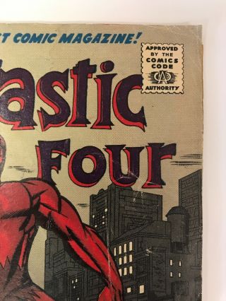 The Fantastic Four 56 Marvel Comics 1966 Jack Kirby VG,  Silver Surfer Cameo 3