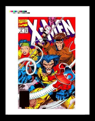 Jim Lee X - Men 4 Rare Production Art Cover