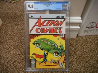 Action Comics 1 Cgc 9.  8 Dc 1988 Reprint Of June 1938 1st Appearance Of Superman