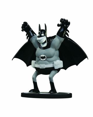 Dc Direct Batman Black & White Statue: Mad Batman By Sergio Aragones