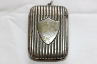 Antique Victorian Silver - Plated Vesta Case,  The Beacon C1890