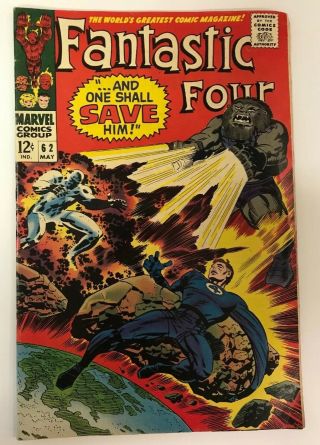 The Fantastic Four 62 Marvel Comics 1967 Jack Kirby Fn