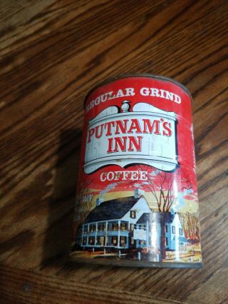 Vintage Coffee Can Tin Putnam 