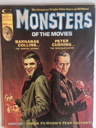 Monsters Of The Movies 8 (barnabas Collins & Peter Cushing)