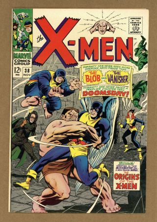 Uncanny X - Men (1st Series) 38 1967 Vg/fn 5.  0