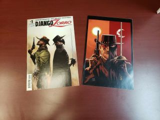 Django Zorro 1 Cover A & Cover C Virgin Variant Tarantino Movie Confirmed