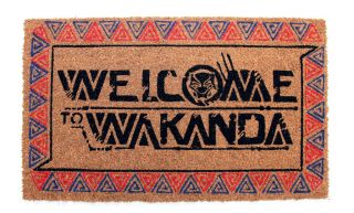 Black Panther Welcome To Wakanda 17 " X 29 " Thick Doormat / Floor Mat