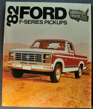1982 Ford F - Series Pickup Truck Brochure Xls F - 100 150 250 350 Orig 82