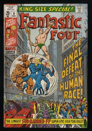 Fantastic Four Annual 8 Fn/vf 7.  0 White Pages