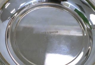 REED & BARTON 3002 ROSE BOWL DISH Water Lily Lotus Silver Plated - B14 4