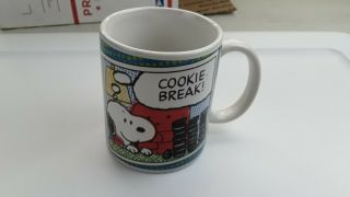 Peanuts Snoopy Cookie Break Mug Ceramic Coffee Collectors Cup 2010