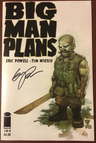 Big Man Plans 1 Hand - Signed By Eric Powell The Goon 1st Printing
