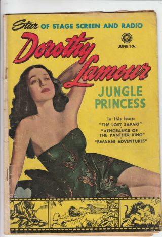 Dorothy Lamour Jungle Princess June 1950 No.  2 (previously Jungle Lil)
