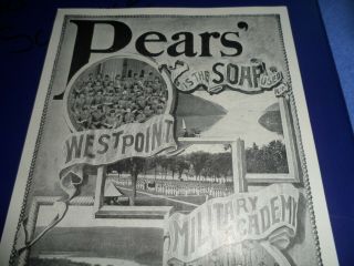 USMA West Point vintage add for Pears Soap which Cadets to wash FUNNY 3