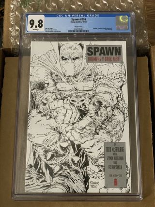 Spawn 224 Sketch Cover Cgc 9.  8