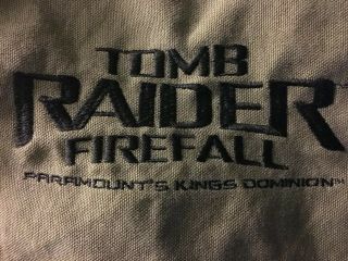 Tomb Raider Embroidered Canvas Shoulder Bag Backpack Sturdy