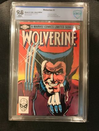 Wolverine 1 Cbcs 9.  8 1st Wolverine Appearance In Own Title,  Frank Miller Cover