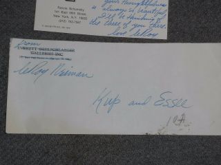 Artist LEROY NEIMAN Signed Handwritten Gallery Postcard to IRV KUPCINET 1974 3