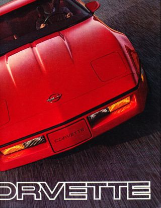 1985 Chevrolet Chevy Corvette Sales Brochure