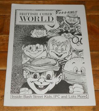 British Comic World No.  1 Rare Fanzine 1983 Beano Bash Street Kids Buster Cor