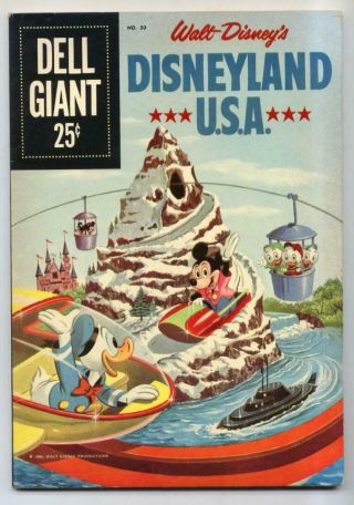 Dell Giant 30 Disneyland U.  S.  A.  (disney) Silver Age Fn {randy 