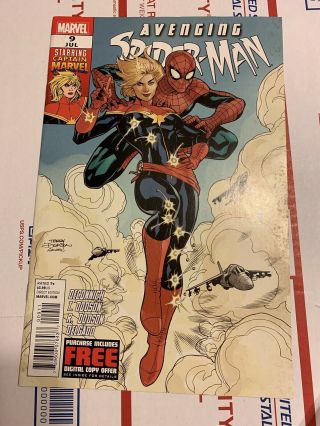 Avenging Spider - Man 9 (2012,  Marvel) 1st Carol Danvers As Captain Marvel,  F/vf -