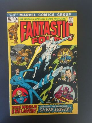 Marvel Fantastic Four 123 Featuring The Silver Surfer 1972