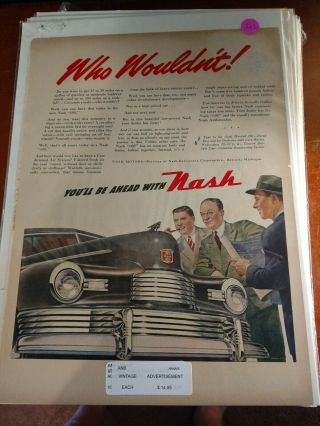 Vintage Nash 600 Automobile Print Ad