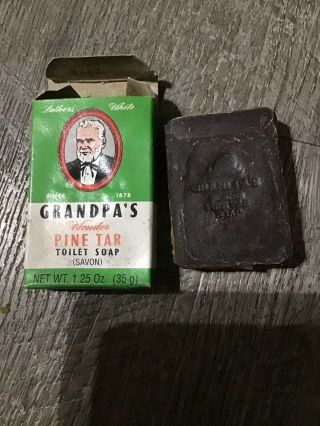 Grandpas Wonder Pine Tar Toilet Soap