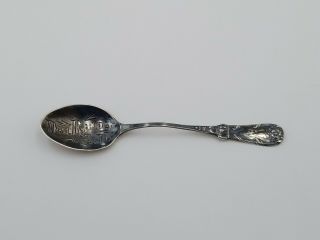Antique Vintage Souvenir Spoon Sterling Silver Dell Rapids Sd South Dakota S&p