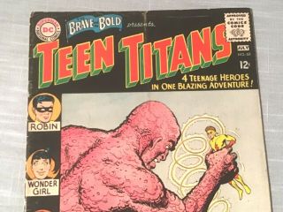 Brave and Bold Presents Teen Titans 60 Comic Book 1st Wonder Girl DC 1965 3