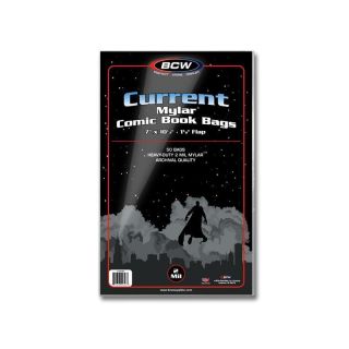 Case Of 500 Bcw Current/modern Comic Mylar Archival Safe 2 Mil Bags/sleeves