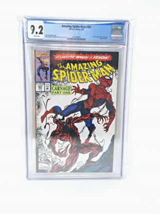 The Spider - Man 361 Cgc 9.  2 1st Carnage Venom Marvel Comics