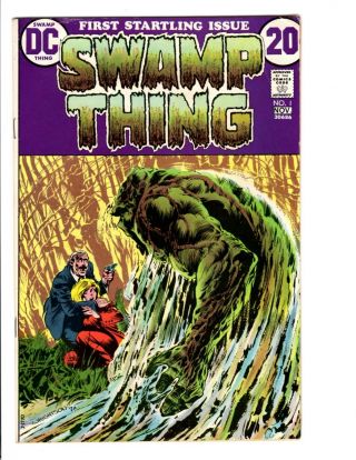 Swamp Thing 1.  Origin Bernie Wrightson Cover Art Dc,  1972