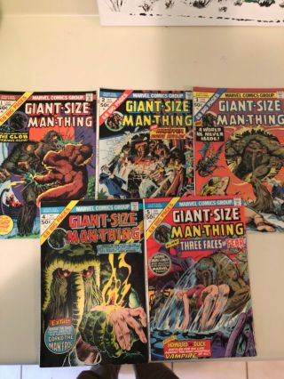 Giant - Size Man - Thing 1 - 5 (1974 - 5,  Marvel) Fn,