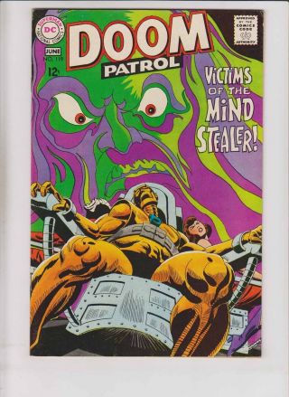Doom Patrol 119 Vf/nm June 1968 - Victims Of Mind Stealer Silver Age Dc Comics