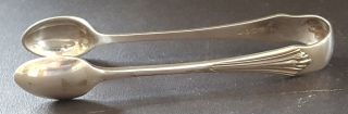 Silver Plate Electroplate Vintage Victorian Antique Sugar Tongs / Nips A