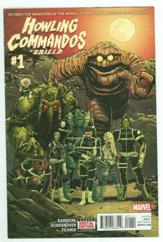 Howling Commandos Of Shield 1 1st App Of Glyph Marvel 2015 Nm 9.  4