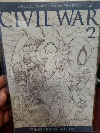 Civil War 2 Michael Turner Sketch Variant 1:75 Variant Very 